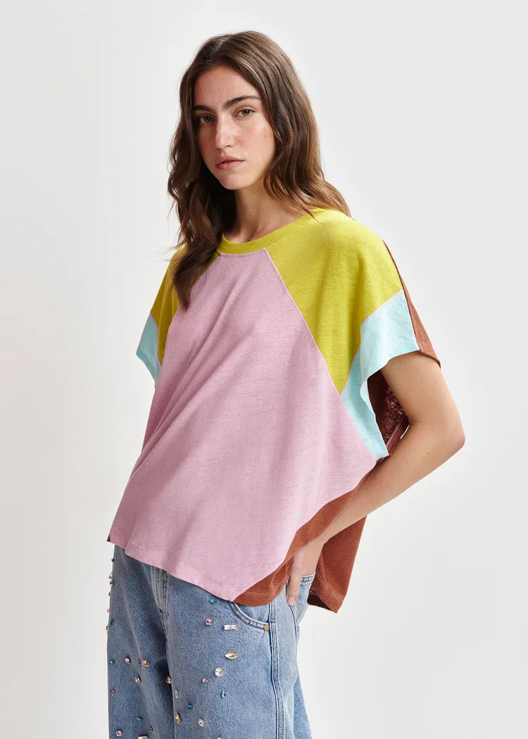 Essentiel Antwerp Hin Linen Colourblack T-Shirt
