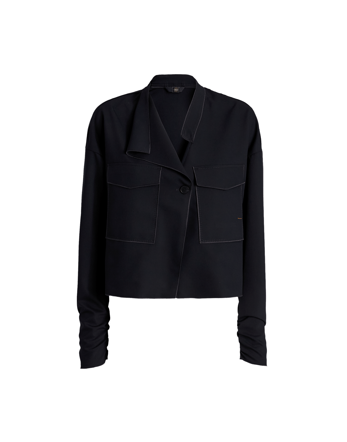 High Conduct Navy blue boxy jacket in technical twill