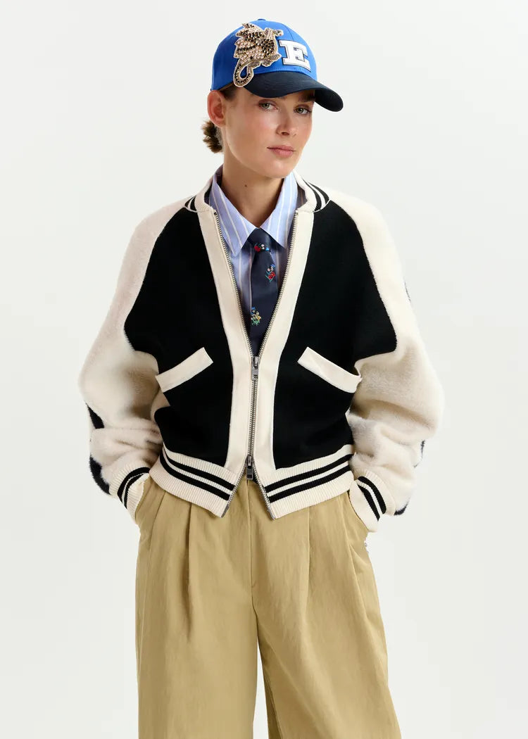 Essentiel Antwerp Knitted Bicolour Jacket