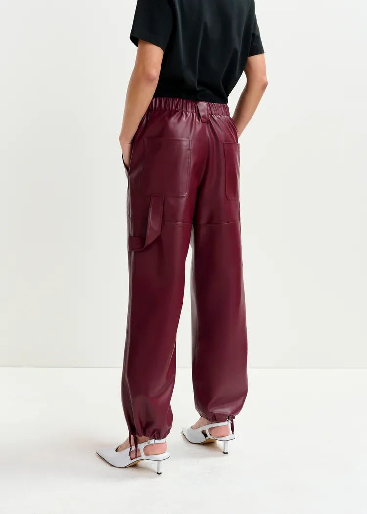 Essentiel Antwerp Faux Leather Trousers