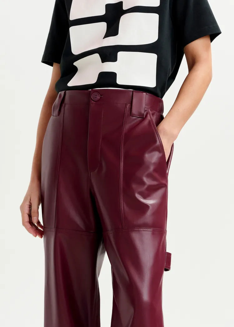 Essentiel Antwerp Faux Leather Trousers