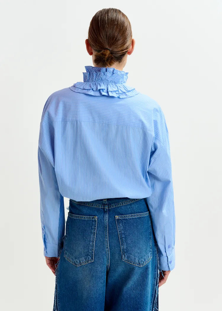 Essentiel Antwerp Ruffle Neckline Blouse