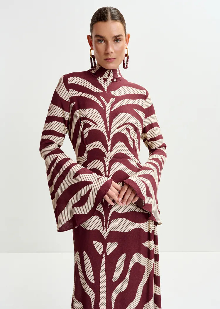 Essentiel Antwerp Istripe Asymmetric Dress