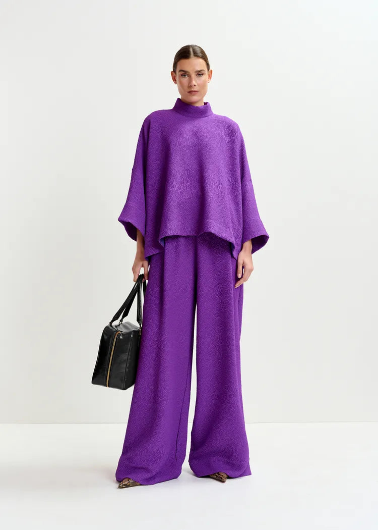 Essentiel Antwerp Iscratch Mauve kimono Style Top
