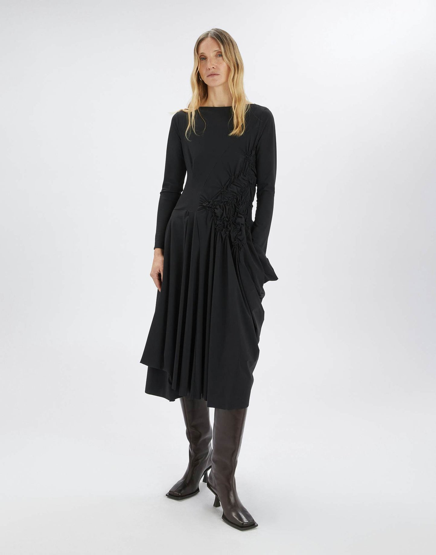 High Canticle Black Dress
