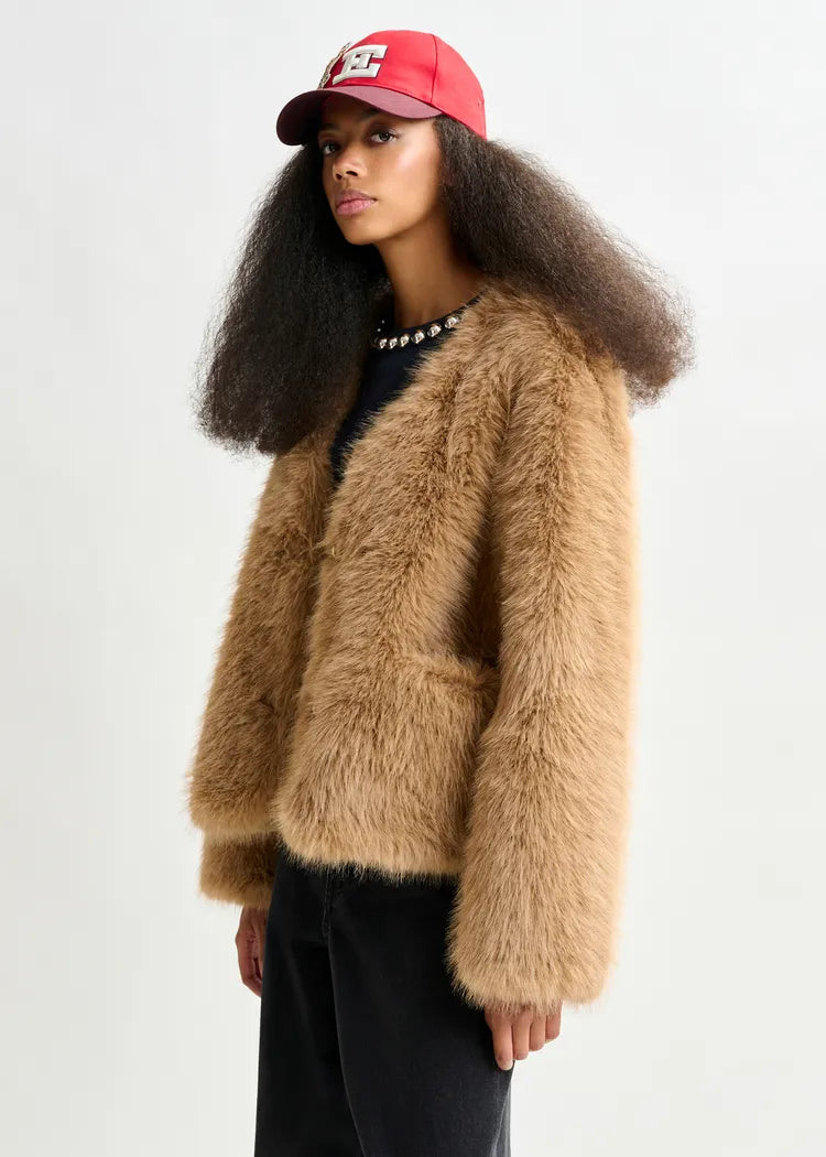 Essentiel Antwerp Faux Fur Jacket