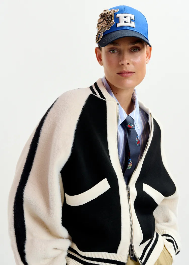 Essentiel Antwerp Knitted Bicolour Jacket