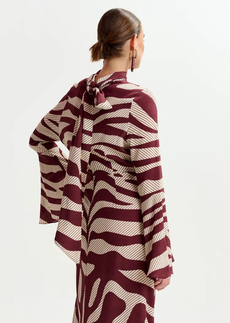 Essentiel Antwerp Istripe Asymmetric Dress
