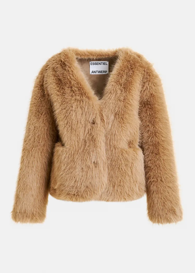 Essentiel Antwerp Faux Fur Jacket