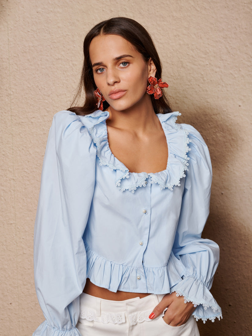 Sister Jane Veil Ruffle Top