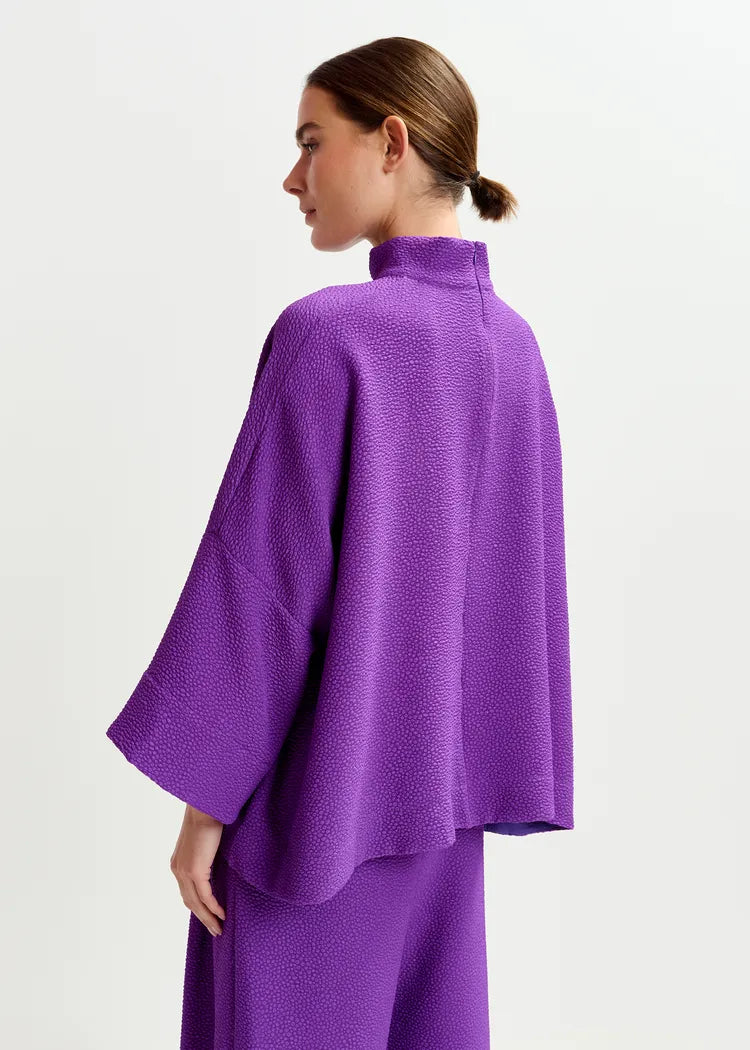 Essentiel Antwerp Iscratch Mauve kimono Style Top