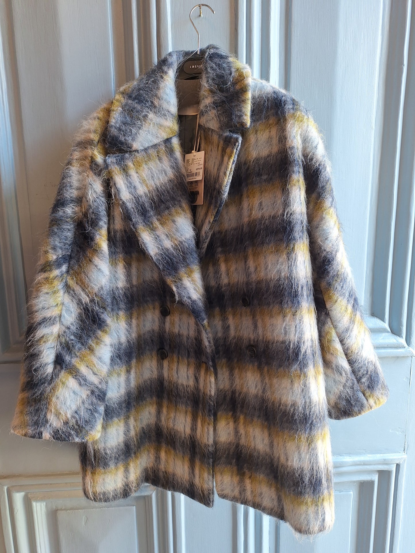 Iblues Papatin Check Car Coat