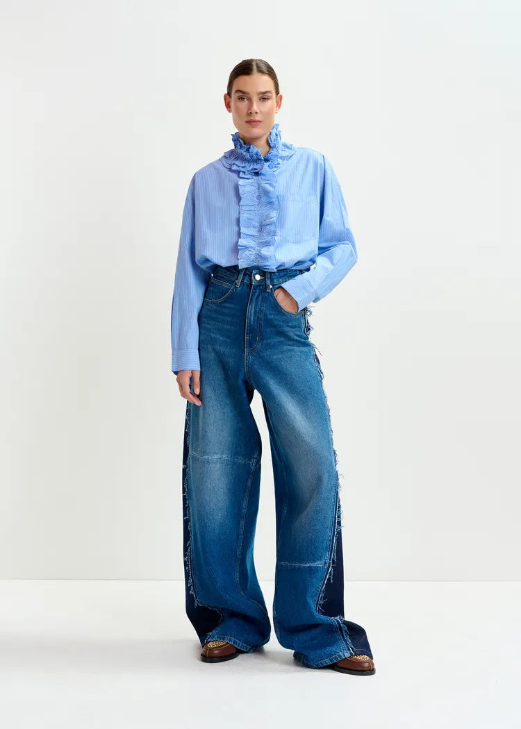 Essentiel Antwerp Ruffle Neckline Blouse