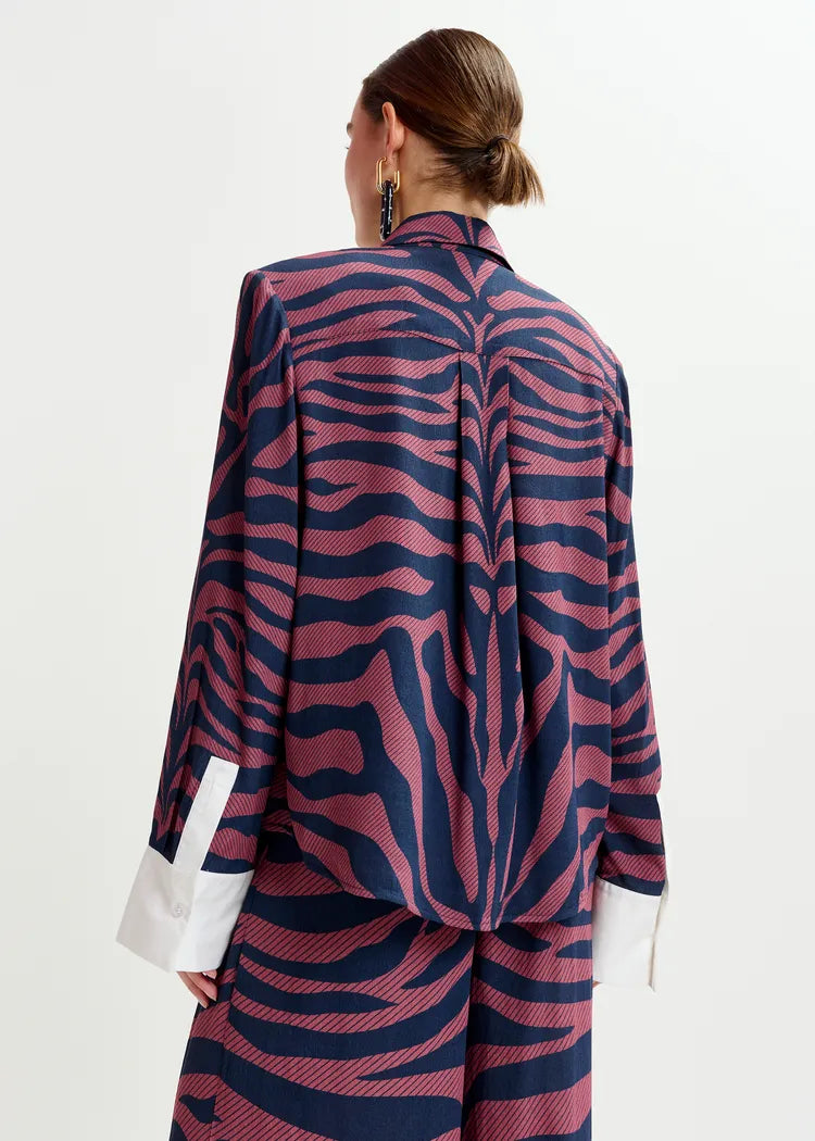 Essentiel Antwerp Ishow Zebra Print Shirt