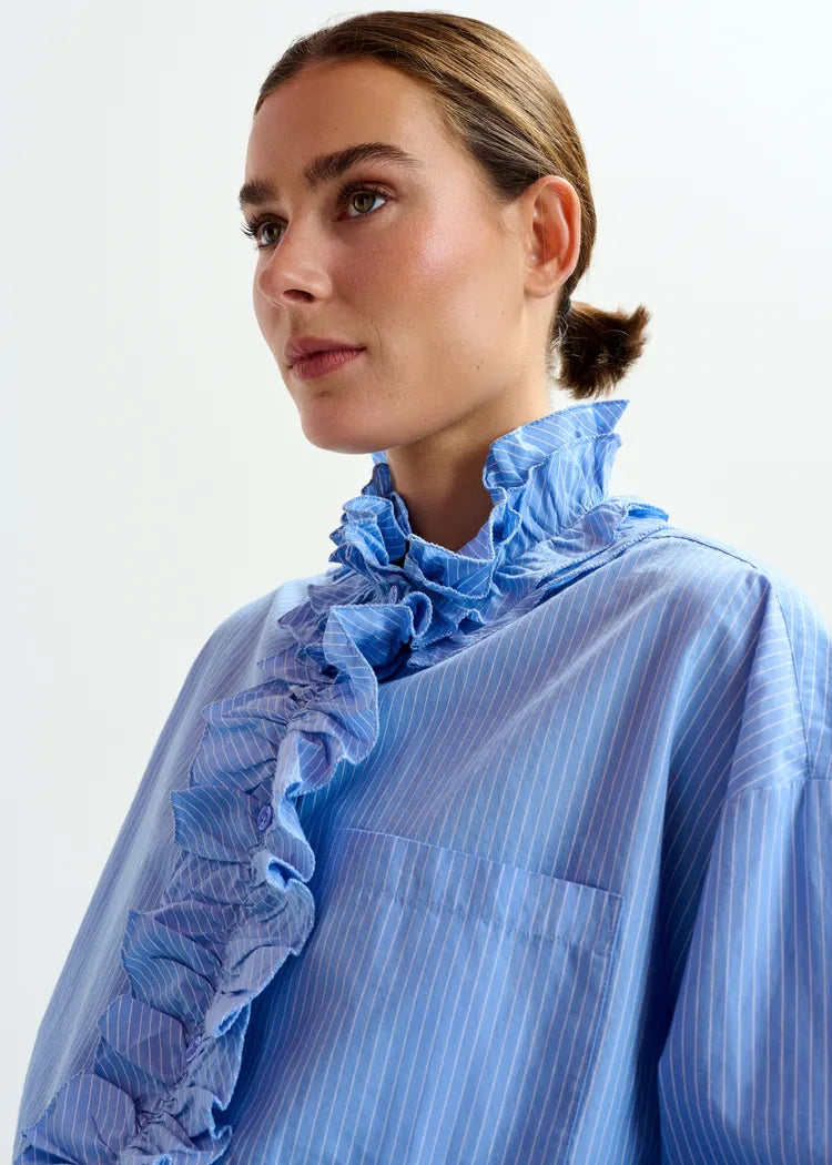 Essentiel Antwerp Ruffle Neckline Blouse