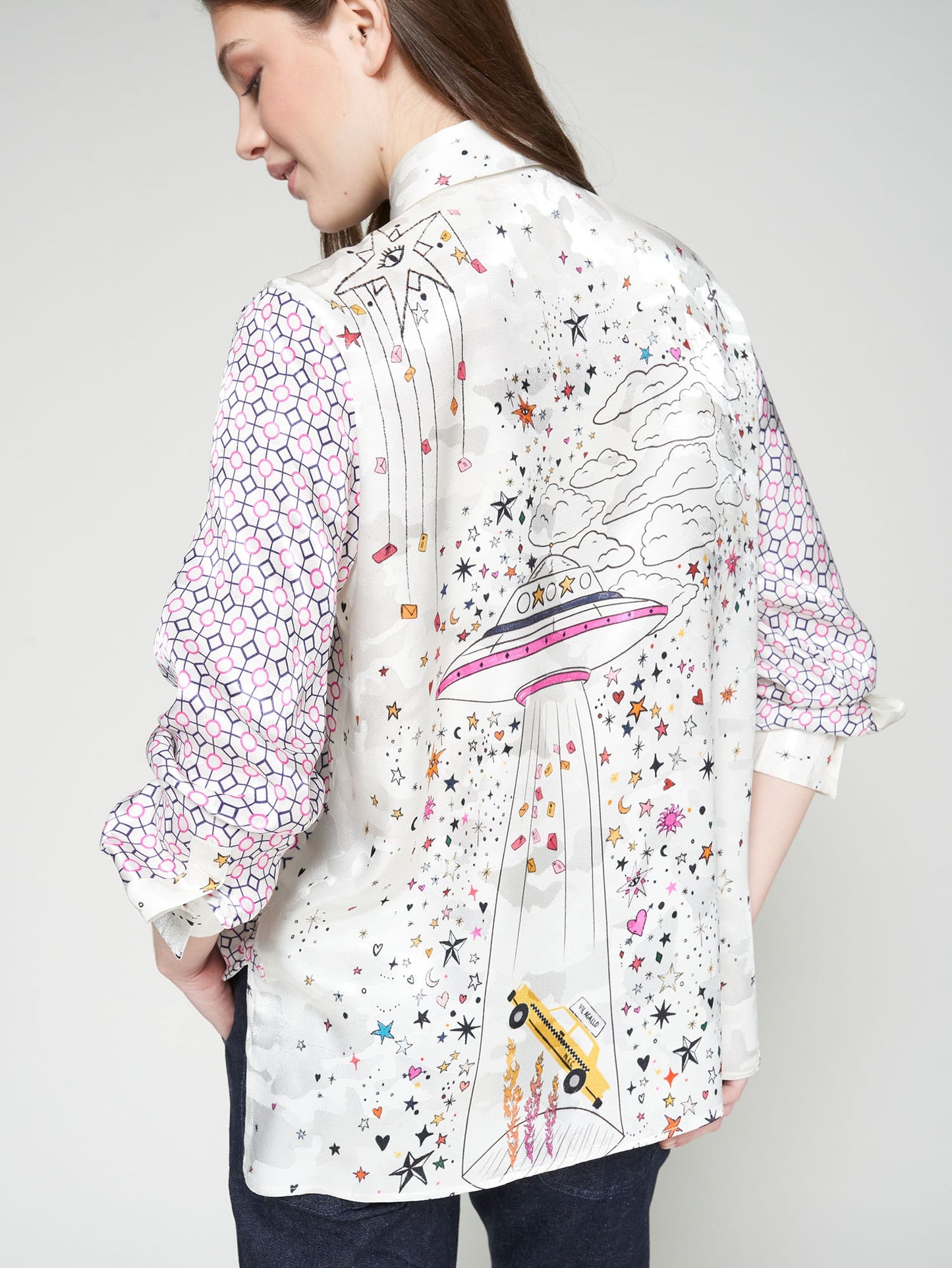 Vilagallo Shirt Isa Geometrico Ovni Jacq Print