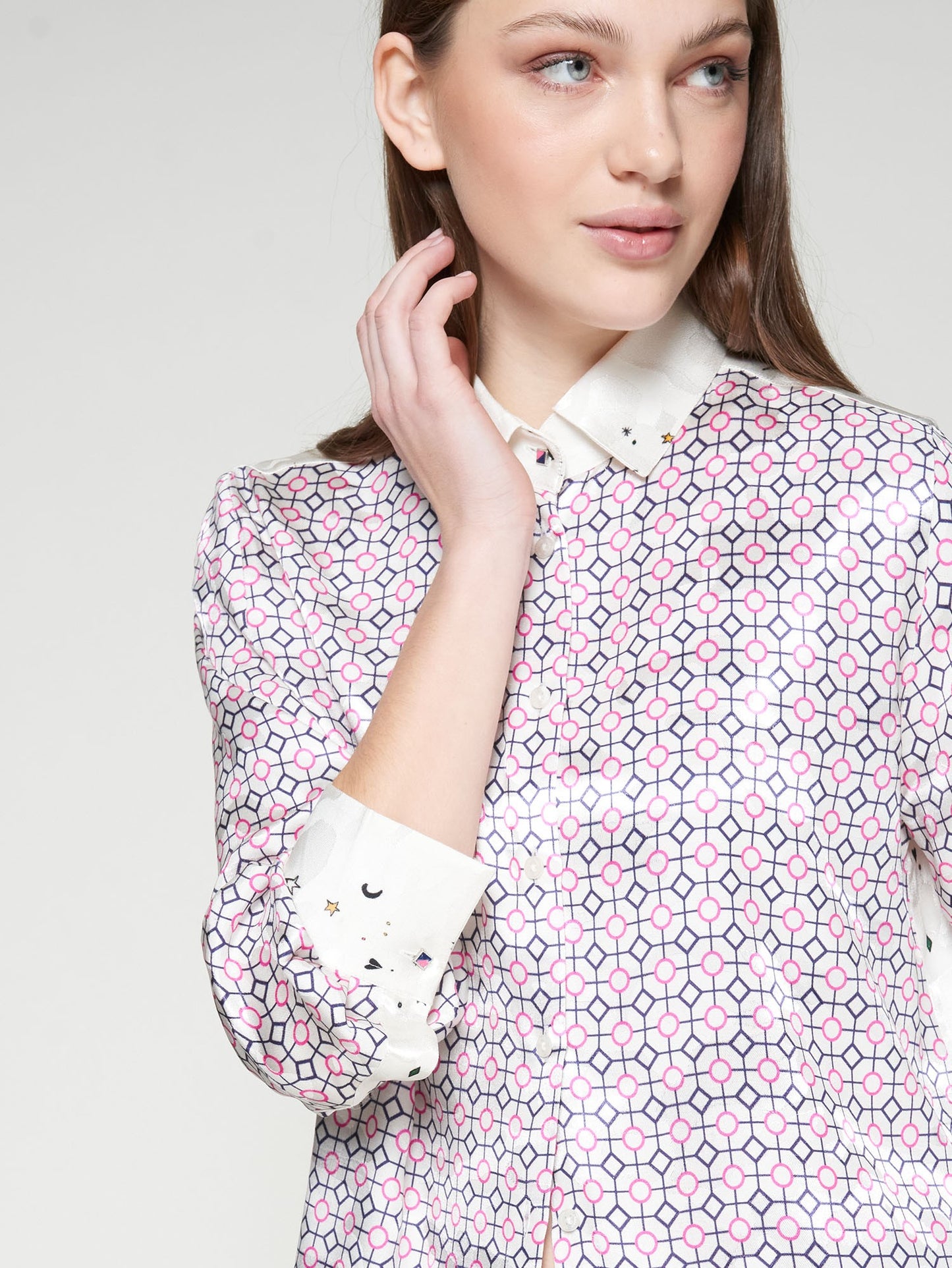 Vilagallo Shirt Isa Geometrico Ovni Jacq Print