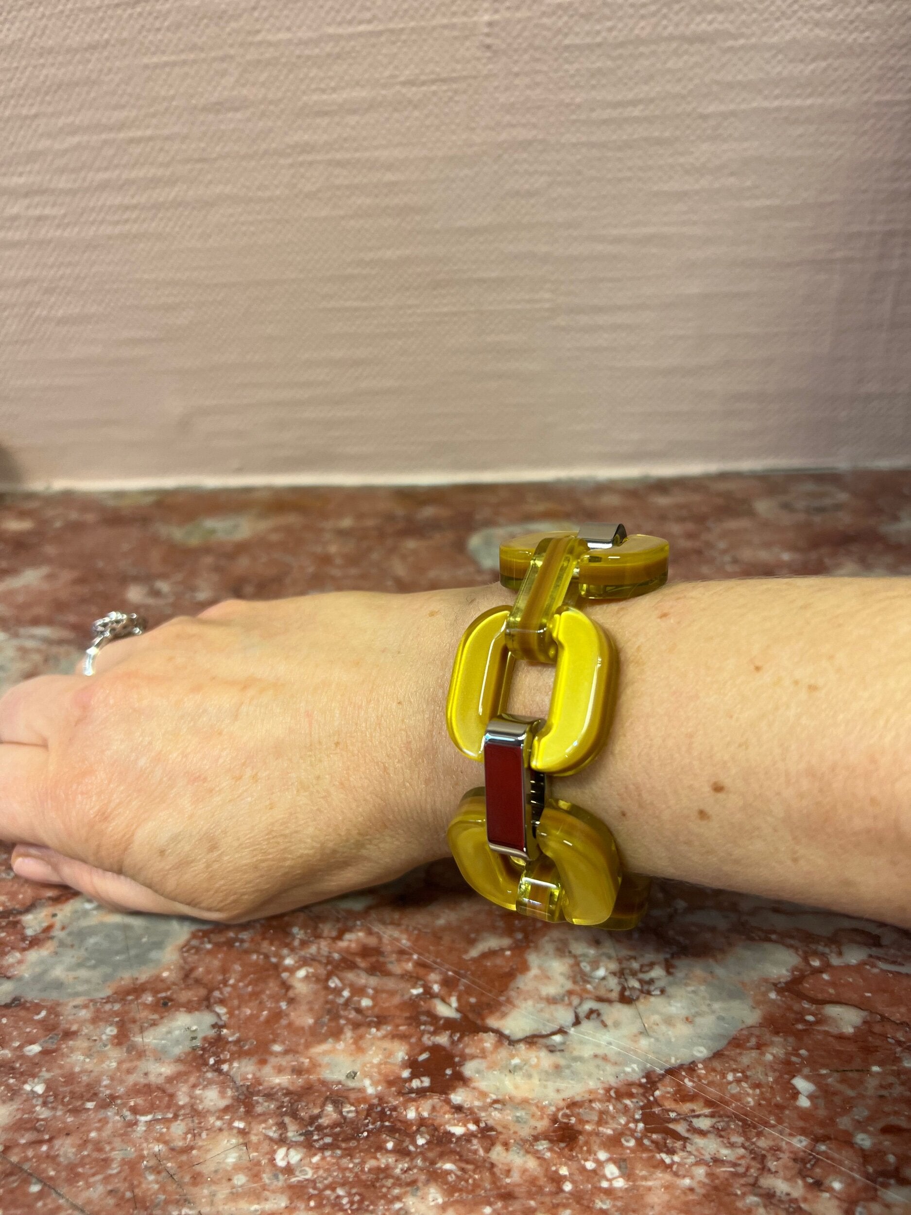 Mustard Yellow Bracelet Kimono