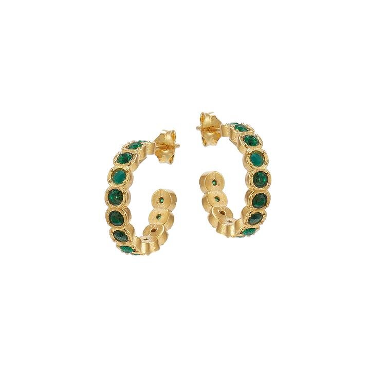 Green Etruria Mini Hoops