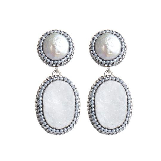 White Chalcedony Earrings