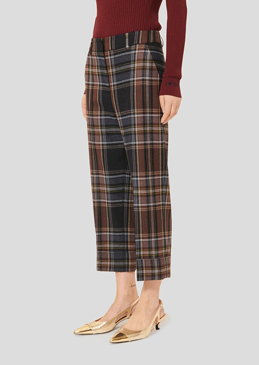 Piper Midnight Blue Tartan Trousers