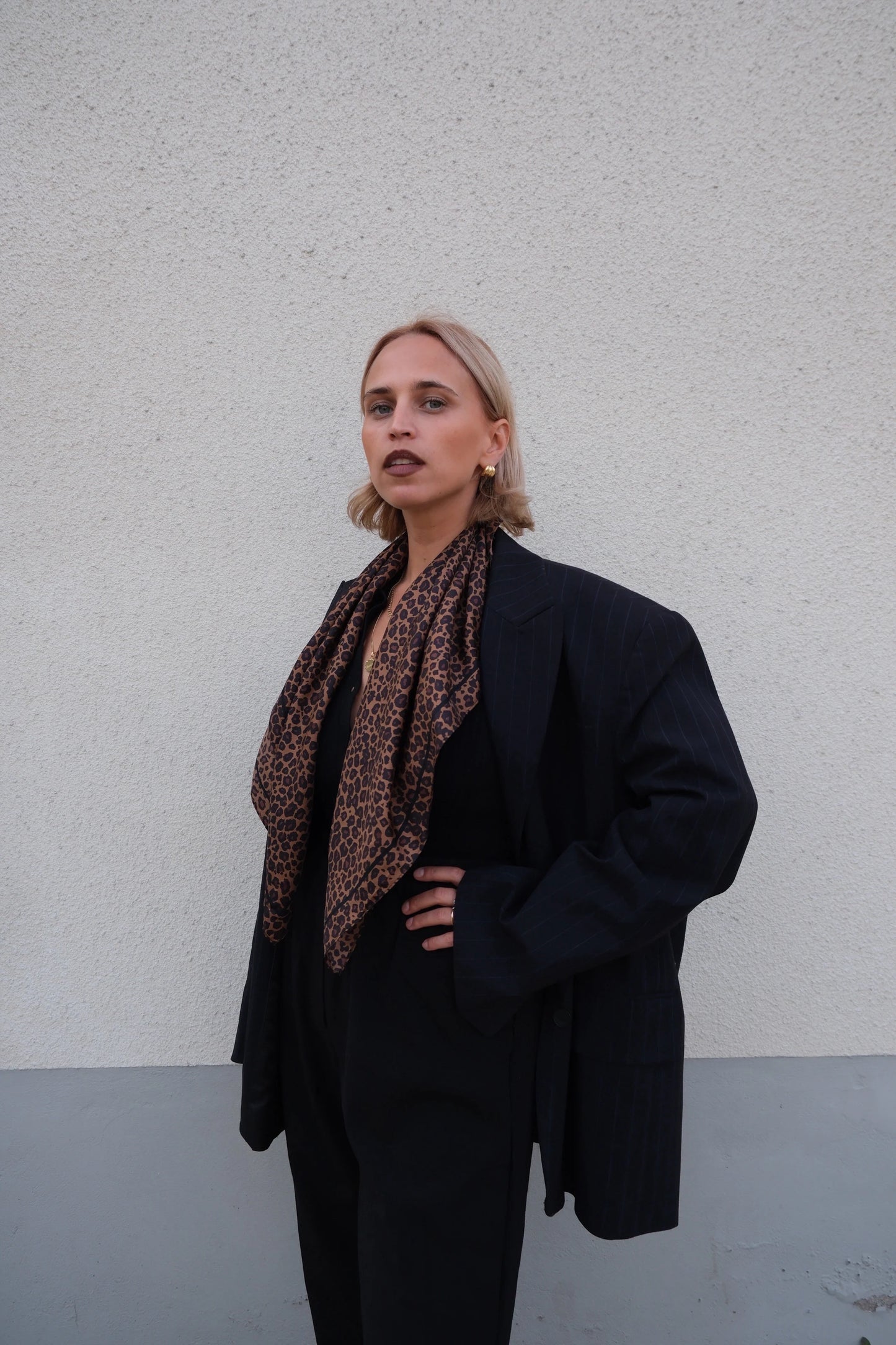 Lescarf Leo Scarf | Brown | 80 CM