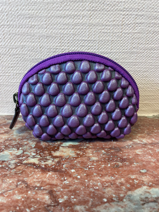 Tissa Fontaneda Half Moon Purse Plum