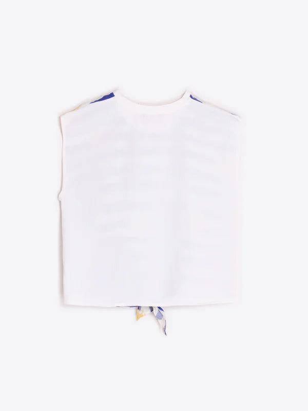 Vilagallo Striped T-Shirt With Lemon Knot