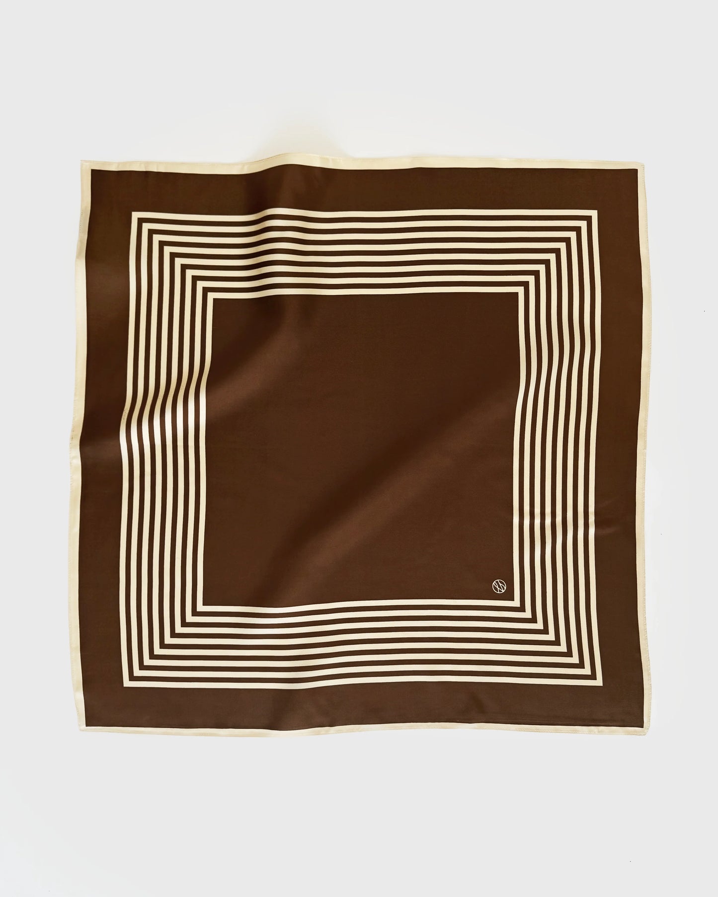 Lescarf Striped Scarf | Mocha Mousse & Cream | 65 CM