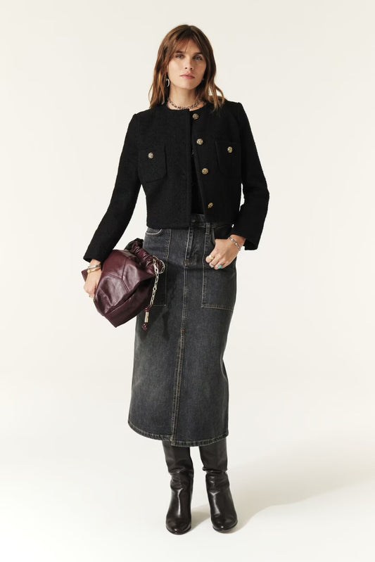 Ba&Sh Meredith Black Jacket