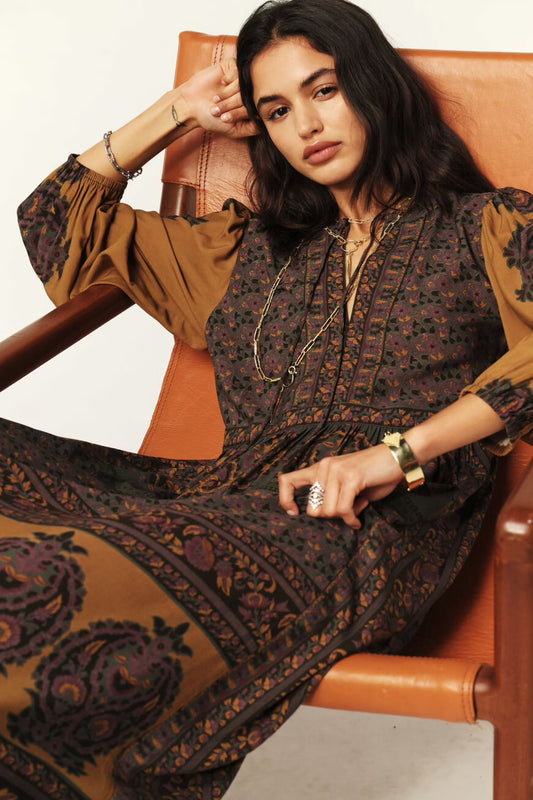 Ba&sh Barley Chocolate Brown Dress