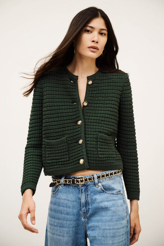 Ba&Sh Gaspard Green Cardigan