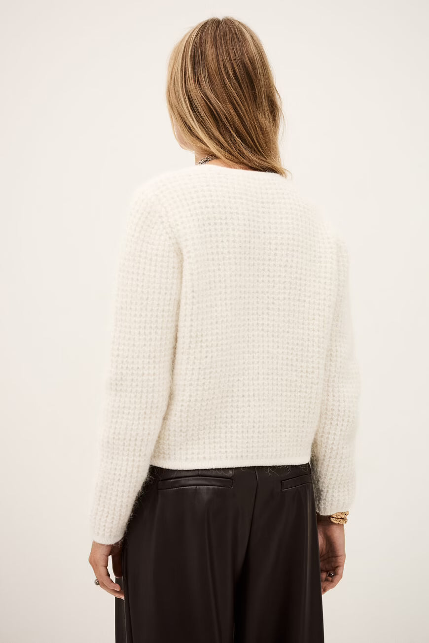 Ba&Sh Ecru Harry Cardigan