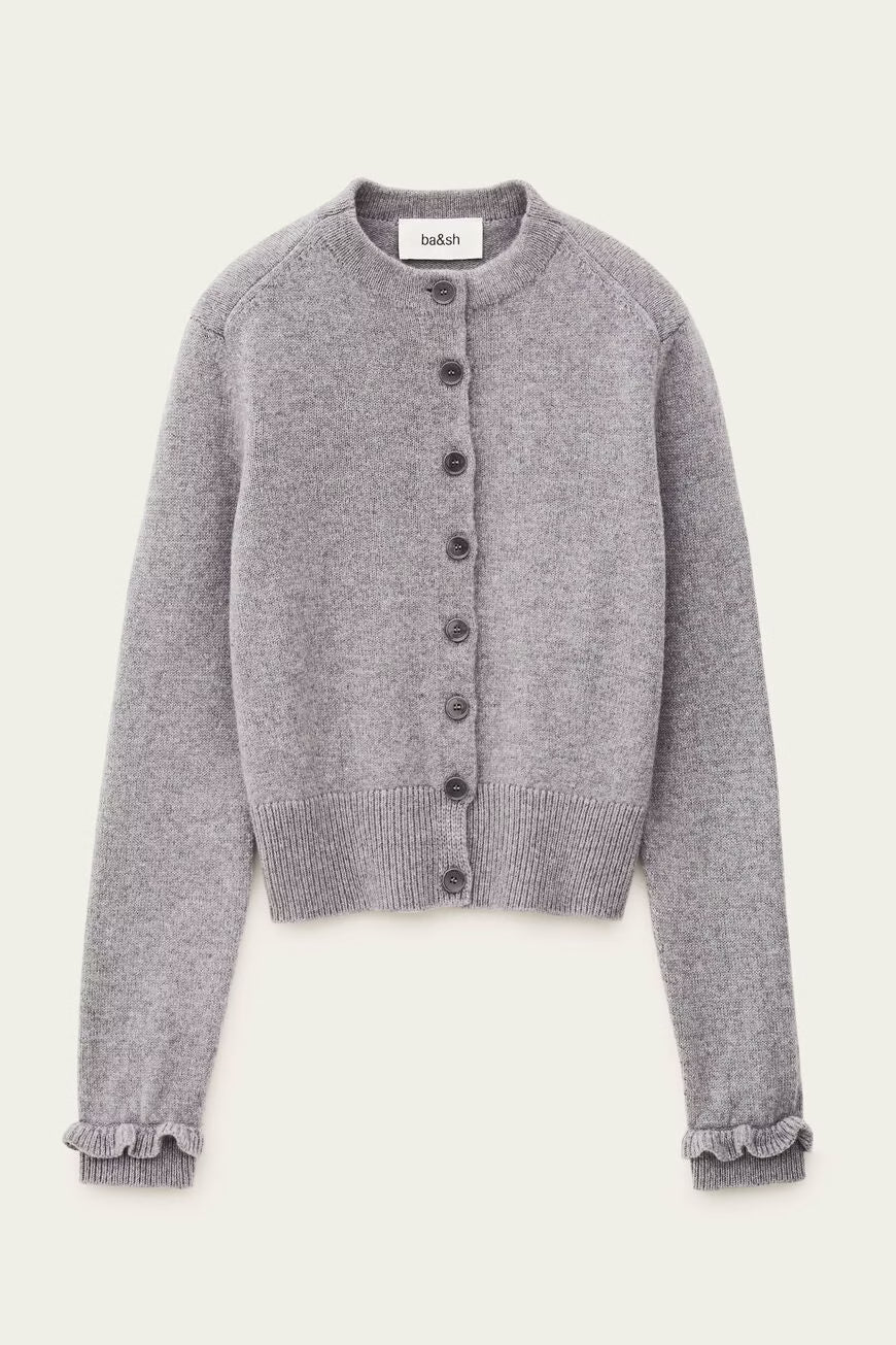Ba&Sh Karante Grey Cardigan