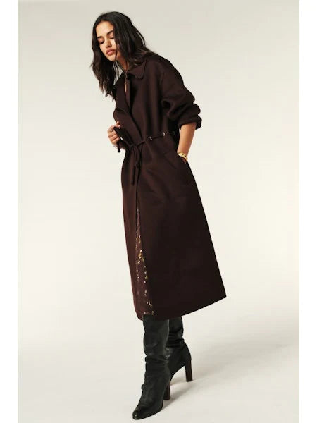 Ba&Sh Chocolate Brown Kate Coat