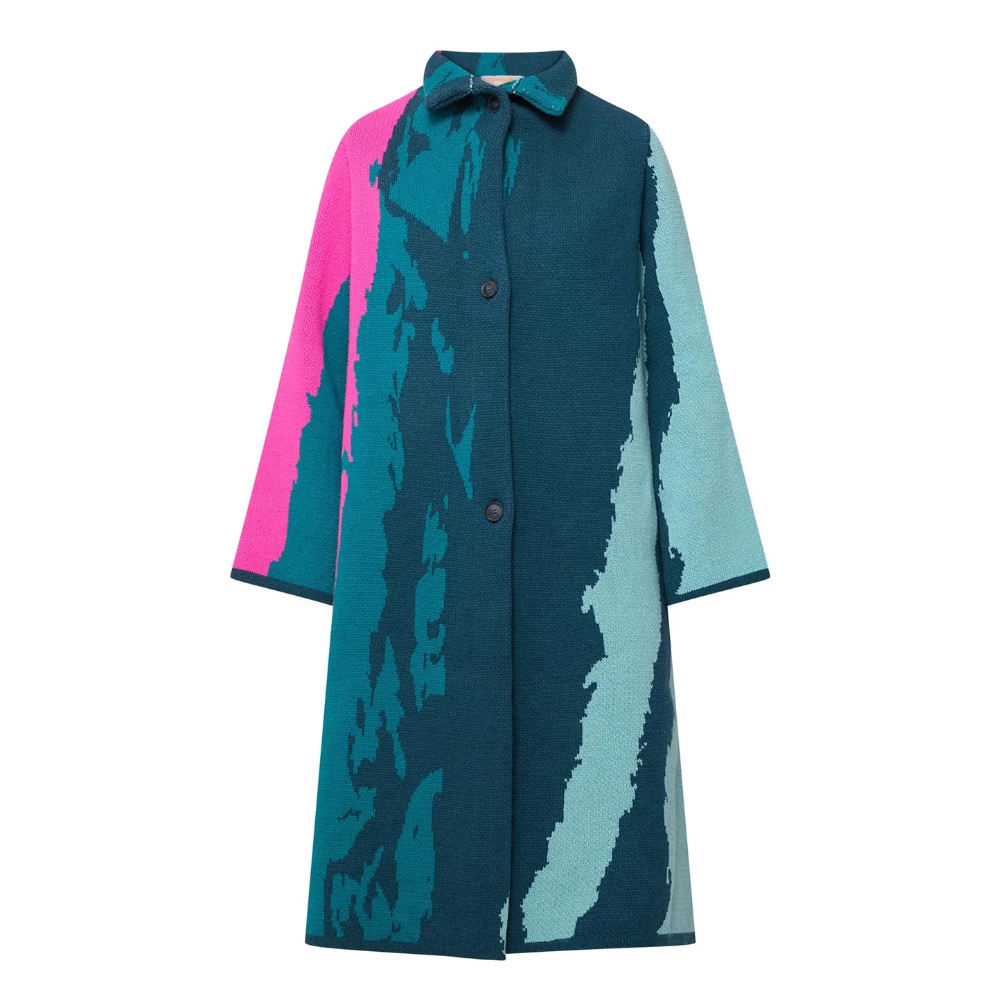 Urban Aran Graphic Single-Breasted Coat