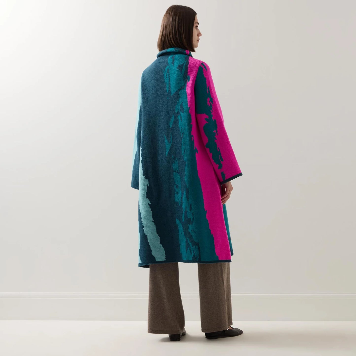 Urban Aran Graphic Single-Breasted Coat