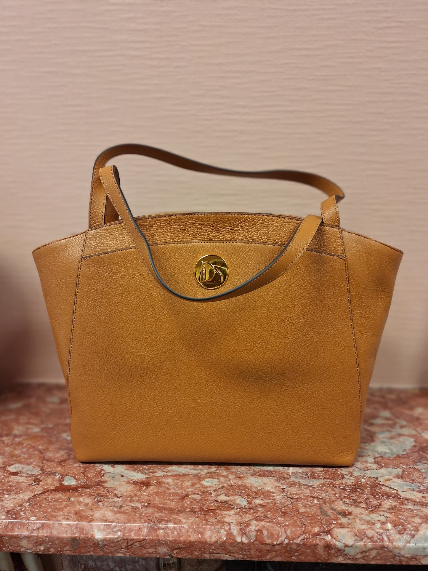 Camel Brown Tote/Shopper With Zip
