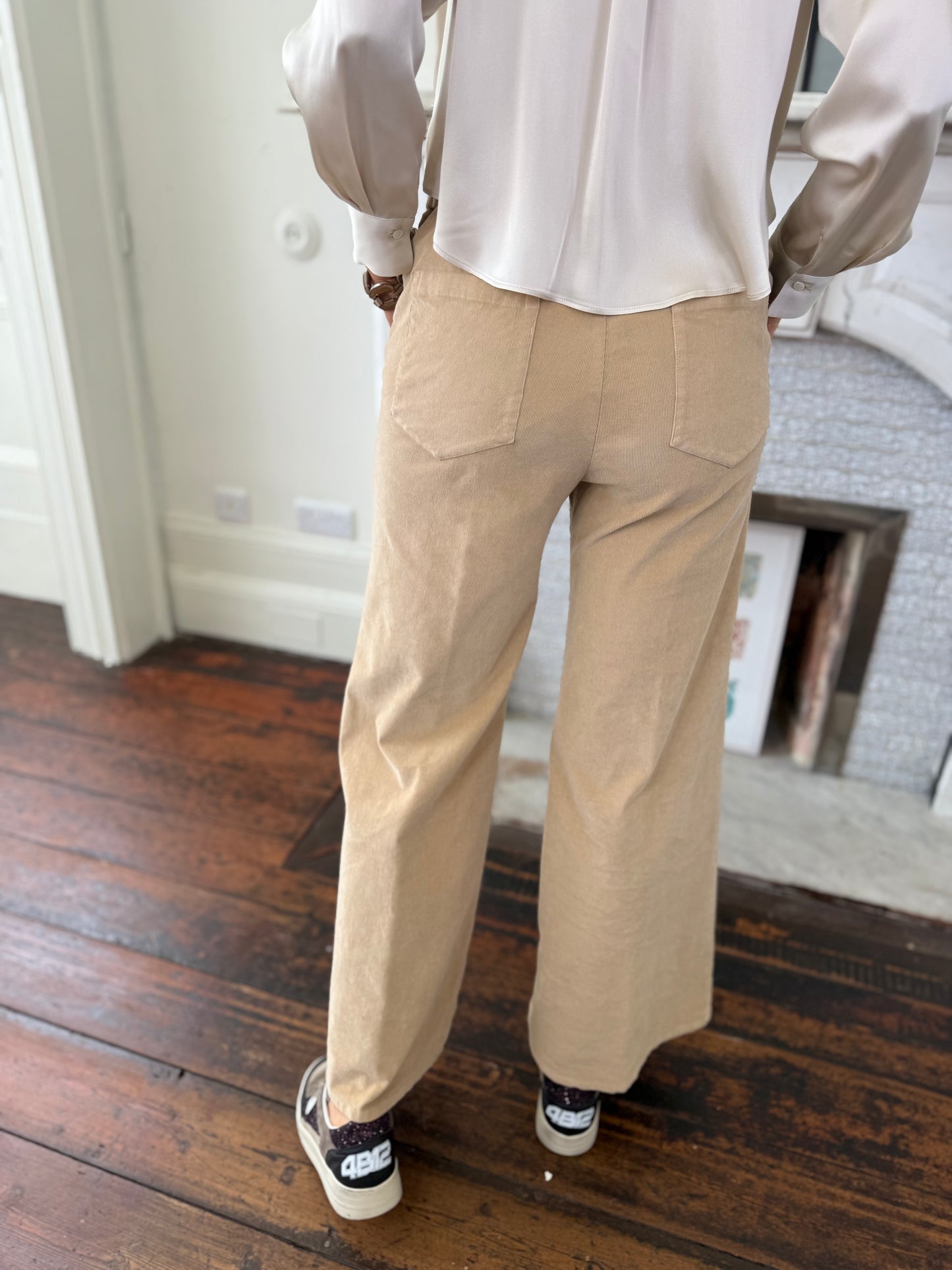 Rosso35  Light Camel Wide Leg Trousers