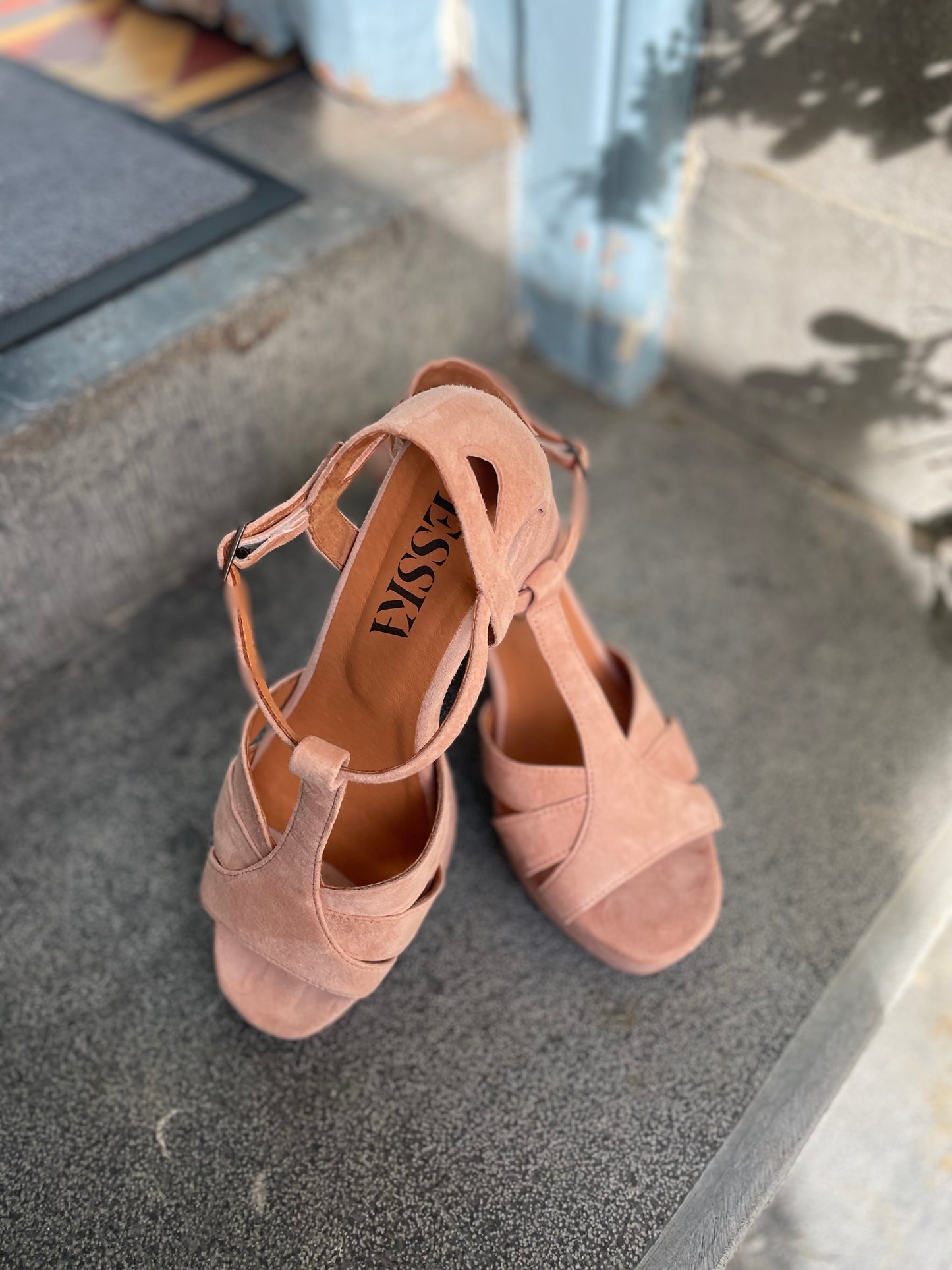 Esska Victoria Light Dusty Pink Suede