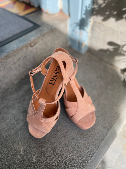 Esska Victoria Light Dusty Pink Suede