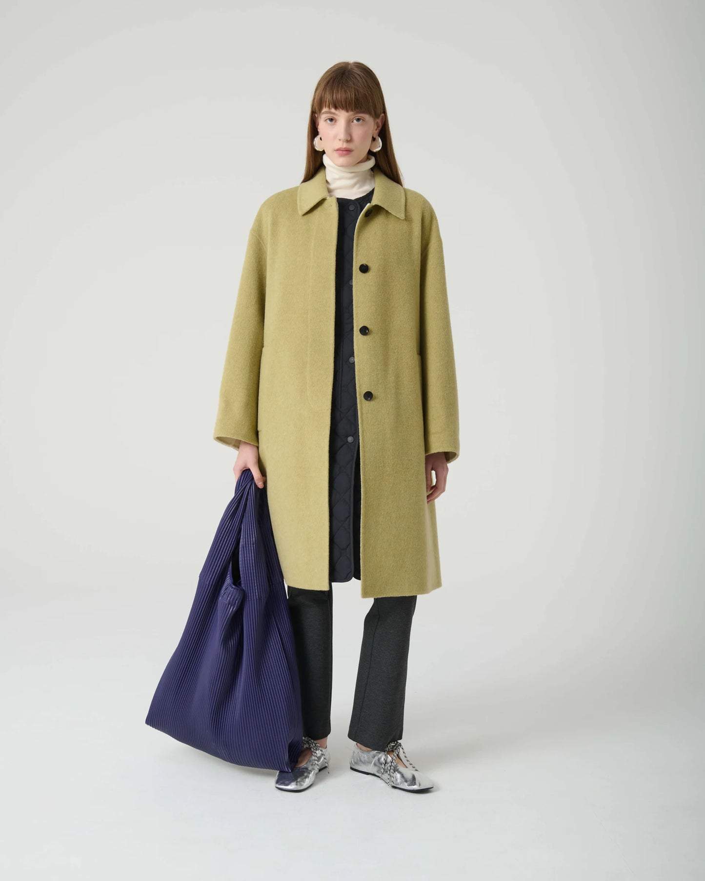 Beatrice B Mackintosh Coat Apple Kiwi