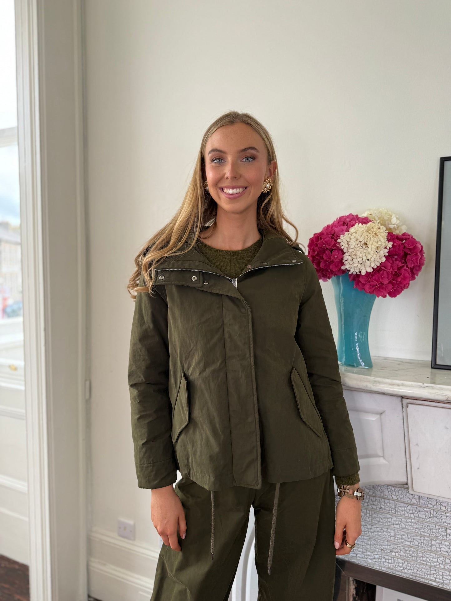 Herno Parka A-Shape Military Green