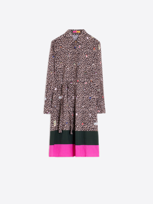 Vilagallo Leopard Print Dress
