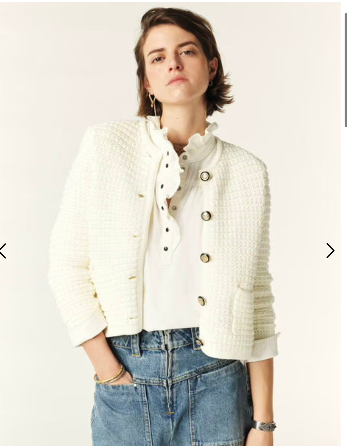 Gaspard Cardigan With Gold Buttons