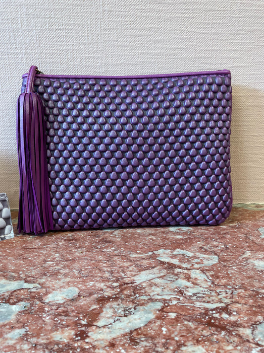 Tissa Fontaneda Pochette X Large Plum