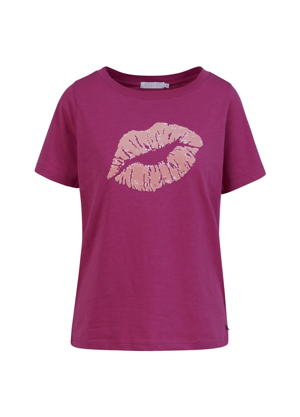 Berry T-Shirt with Kissing Lips