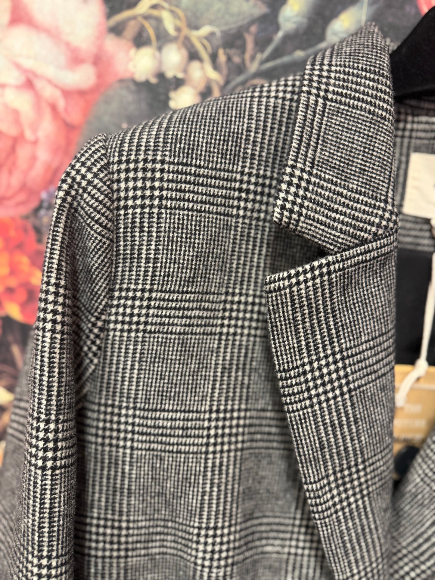 Suncoo Dwight Prince of Wales Black and White Check Blazer