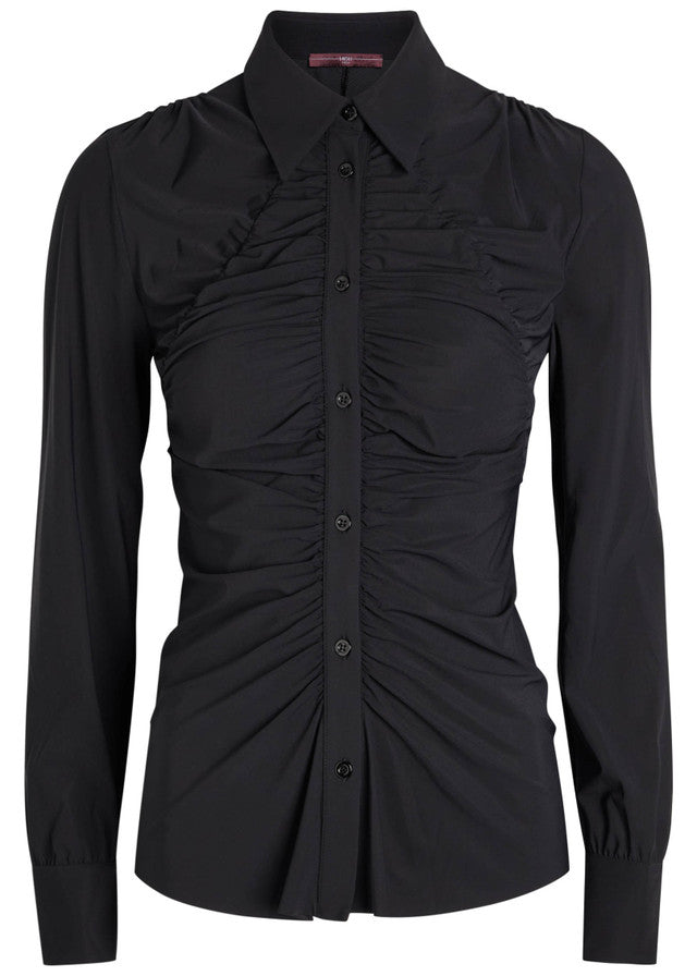 High Tether Chocolate Brown Fitted Shirt