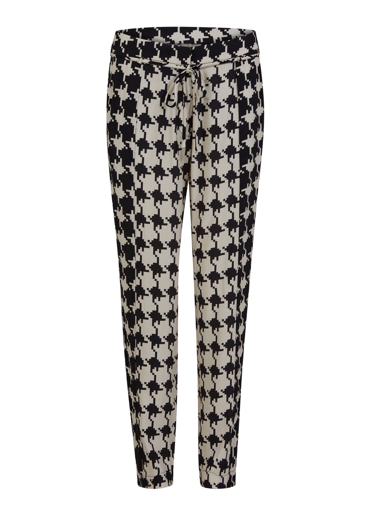 Houndstooth Black and Cream Trousers
